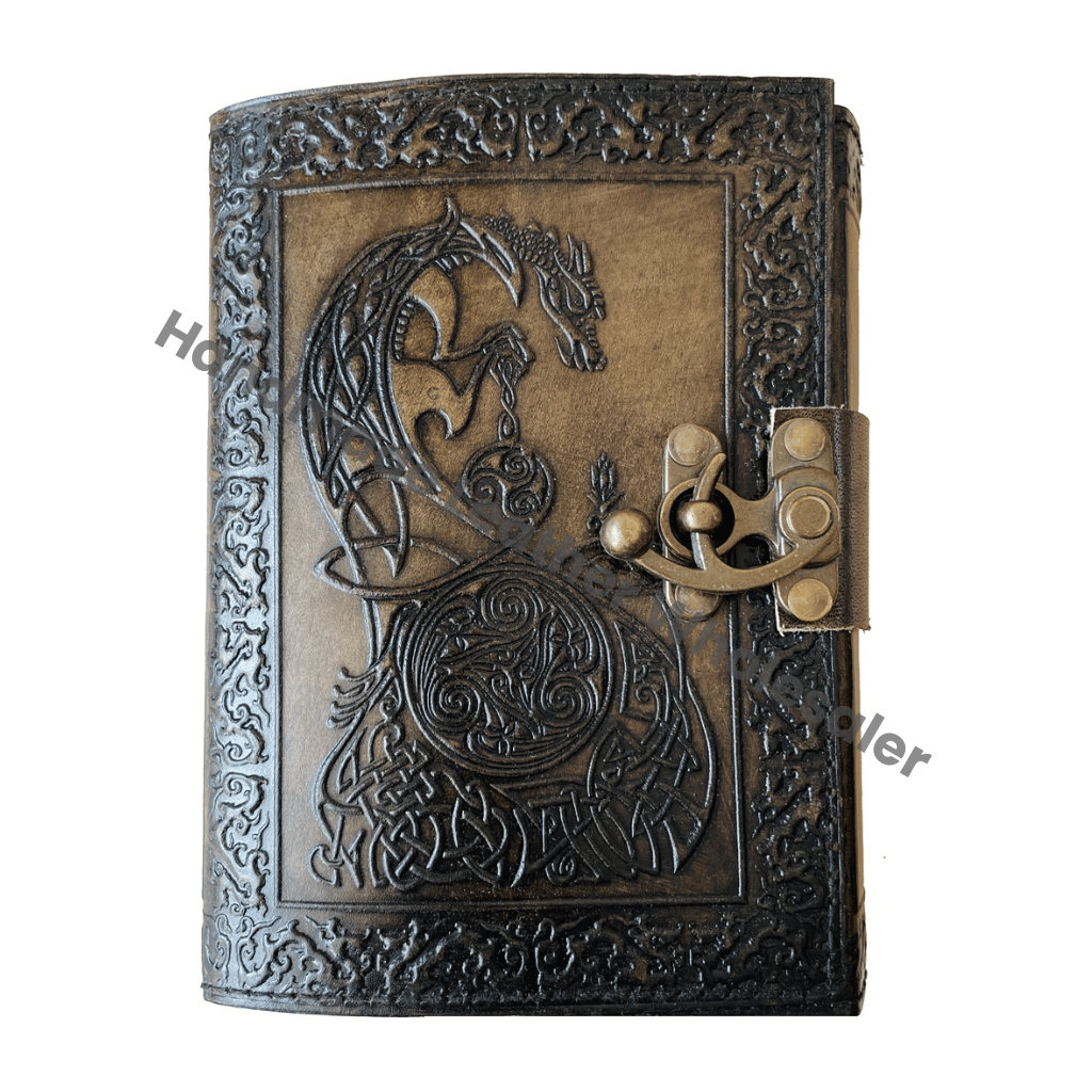 Embossed Handmade Book of Shadows Poetry Book Leather Journal Beautiful Collage Personal Organizer Notebook Spell Blank Wiccan