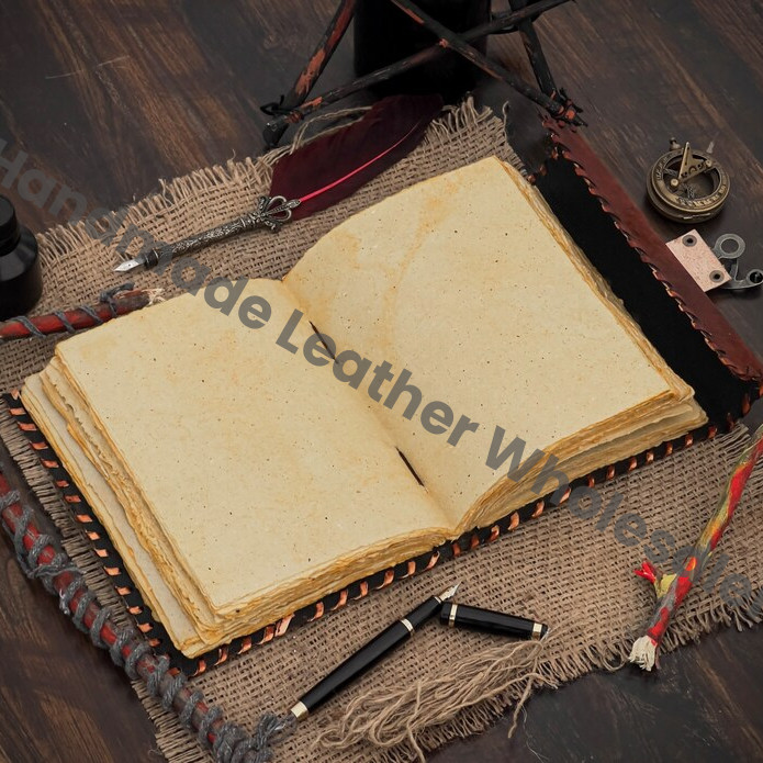 Embossed Leather Spell Book - Evil Eye Grimoire Journal