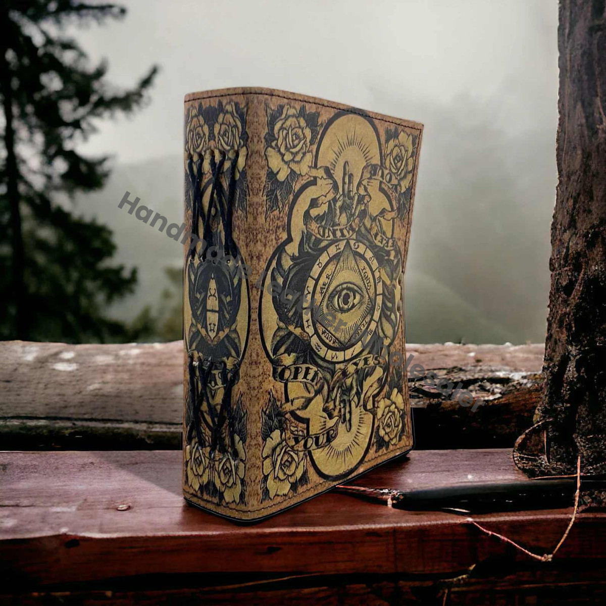 Evil Eyes Grimoire: Gothic Book of Spells, Deckle Edge Journal