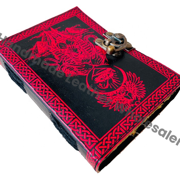 Eye Horus Vintage Leather Hardcover Journal Women Book Shadows Sketchbook Deckle Recyclable Paper Old Pages Third Eye Gift