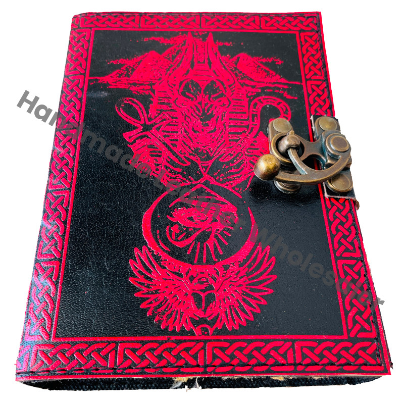 Eye Horus Vintage Leather Hardcover Journal Women Book Shadows Sketchbook Deckle Recyclable Paper Old Pages Third Eye Gift