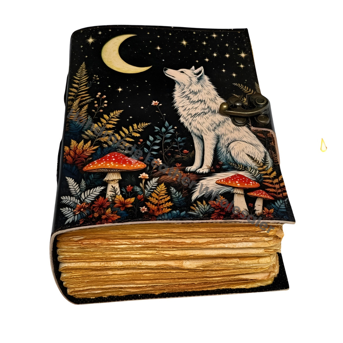 Fox Leather Grimoire – Spell Book, Deckle Edge Journal