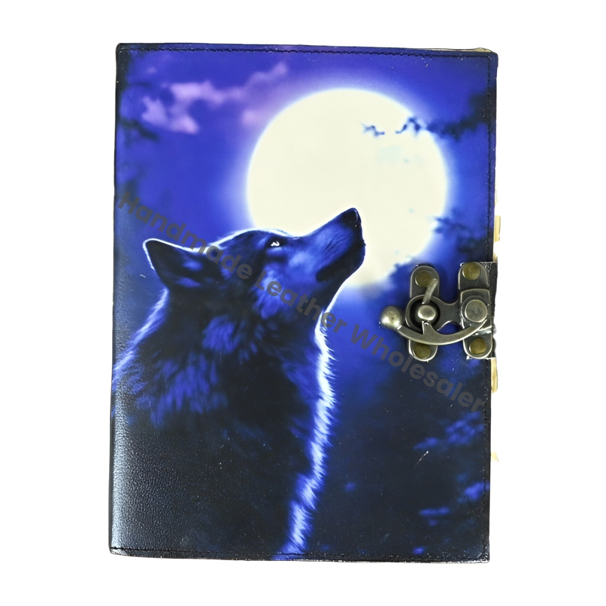 Fox Leather Journal: Vintage Grimoire Book of Shadows, Deckle Edge Paper