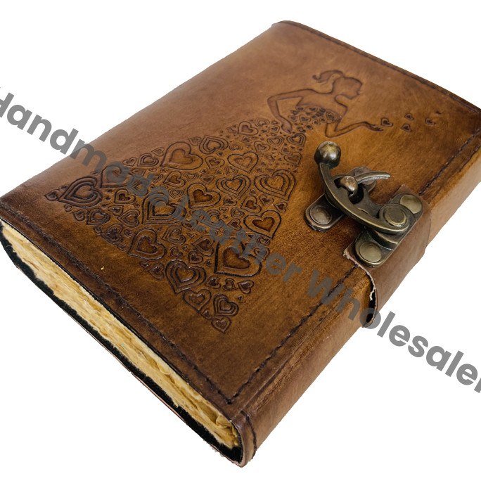 Genuine Celtic Leather Thermal Binding Hardcover Journal Handmade Fairy Notebook Diary SketchBook Vintage Design Gift