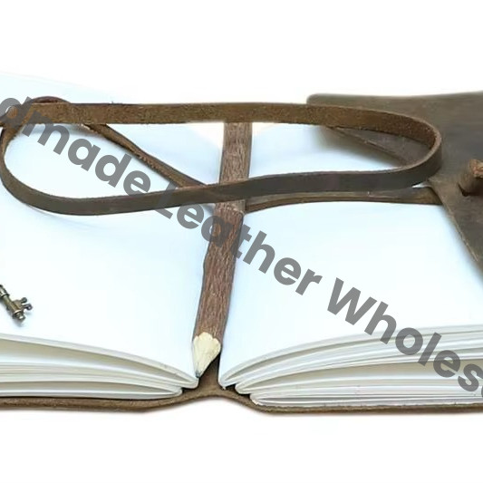 Genuine Handmade Antique Soft Leather With Key Bound Journal Design Sketchbook & Notebook Day Planner Best Gift for Unisex