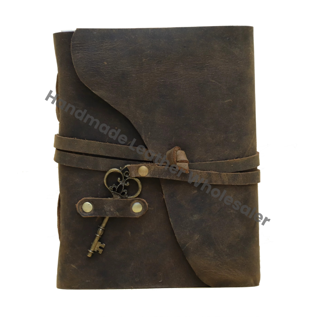 Genuine Handmade Antique Soft Leather With Key Bound Journal Design Sketchbook & Notebook Day Planner Best Gift for Unisex