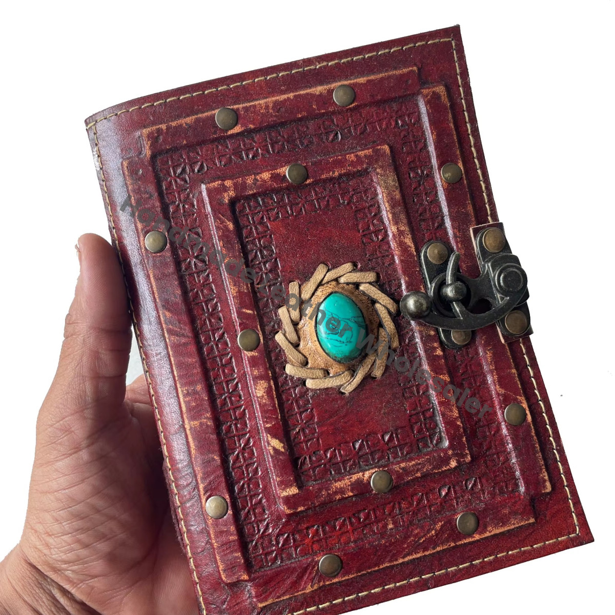 Genuine Leather Journal Dairy Personalized Leather Bound Embossed Handmade Eco-friendly Paper Notebook Sheets