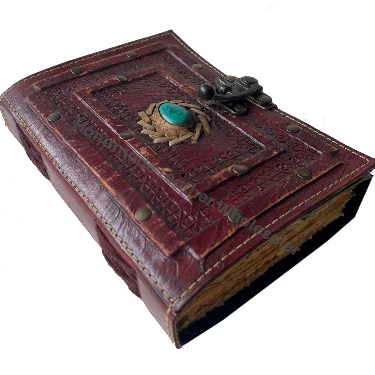 Genuine Leather Journal Dairy Personalized Leather Bound Embossed Handmade Eco-friendly Paper Notebook Sheets