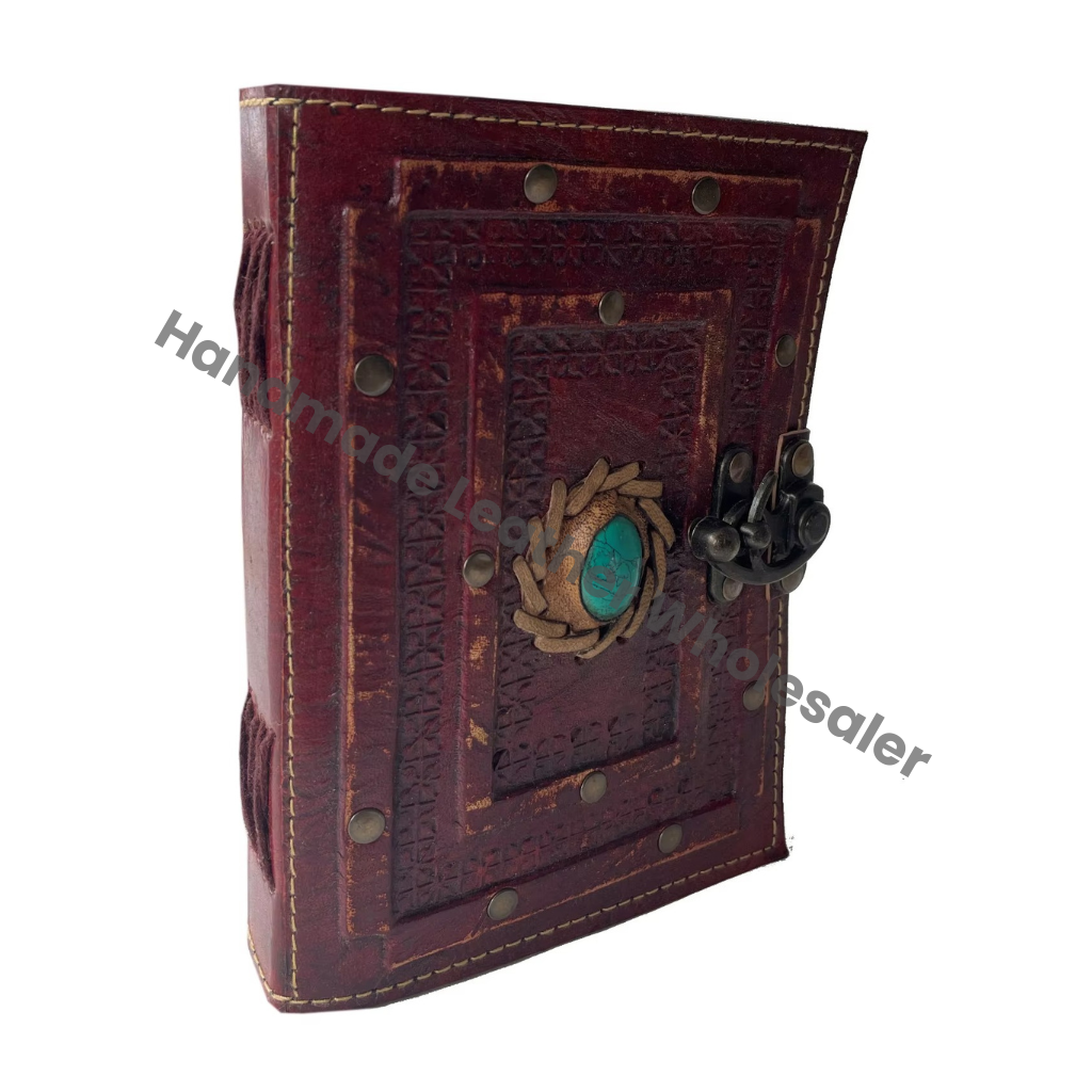 Genuine Leather Journal Dairy Personalized Leather Bound Embossed Handmade Eco-friendly Paper Notebook Sheets