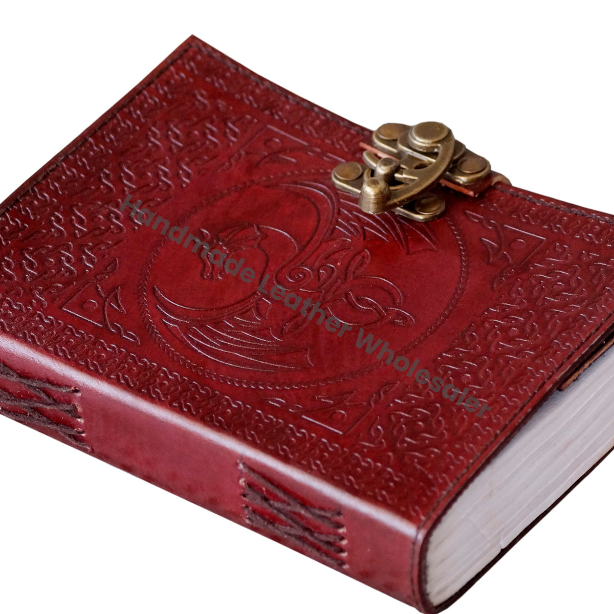 Genuine Leather Journal Dragon Embossed Book of Shadows Handmade Notebook & Sketchbook Scrapbook