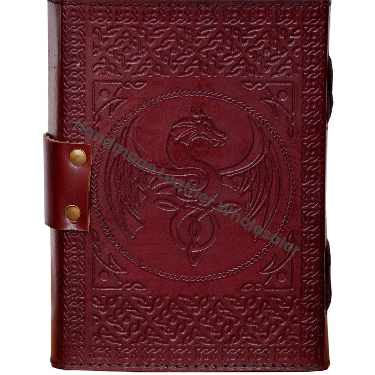 Genuine Leather Journal Dragon Embossed Book of Shadows Handmade Notebook & Sketchbook Scrapbook