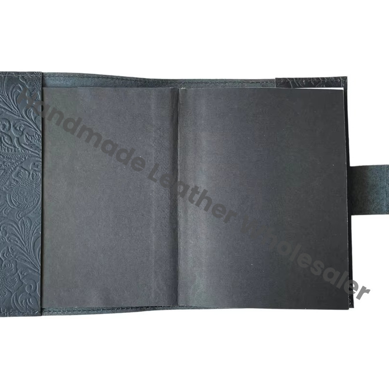 Genuine Leather Journal Soft Garden Flower Notebook Blank Vintage High Quality Eco-friendly Paper Custom Gift Deckle