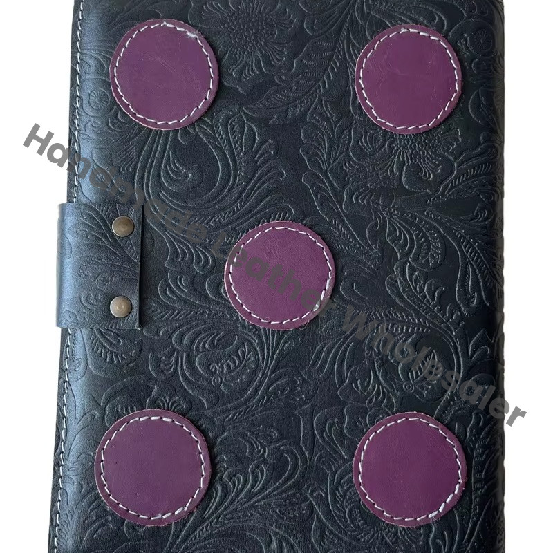Genuine Leather Journal Soft Garden Flower Notebook Blank Vintage High Quality Eco-friendly Paper Custom Gift Deckle