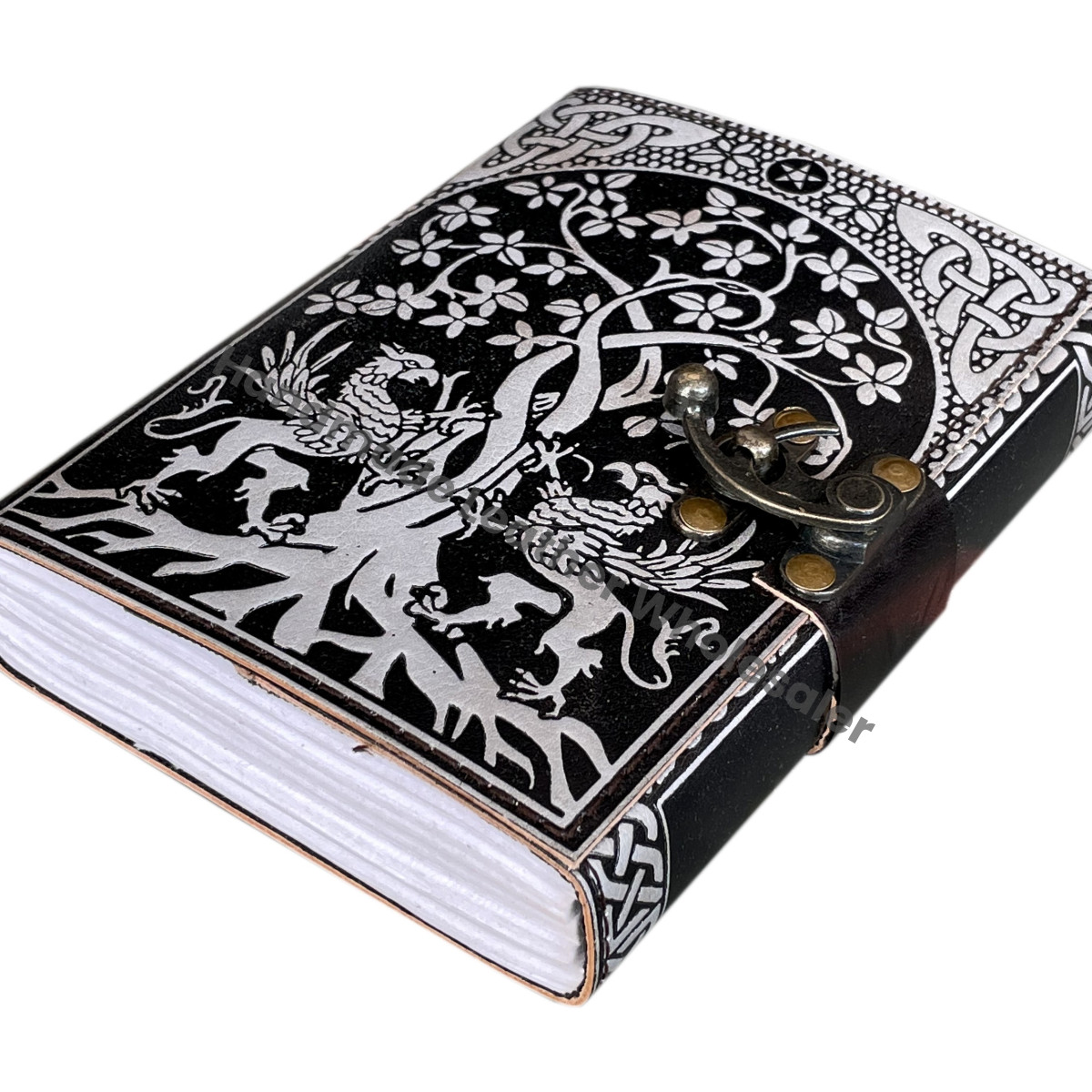Gratitude Journal Leather Hardcover Spiral Binding Gift Box Unisex Unlined Cotton Paper Journal Notebook