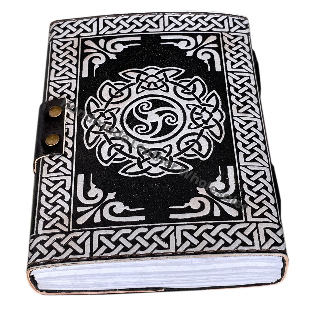 Gratitude Journal Leather Hardcover Spiral Binding Gift Box Unisex Unlined Cotton Paper Journal Notebook