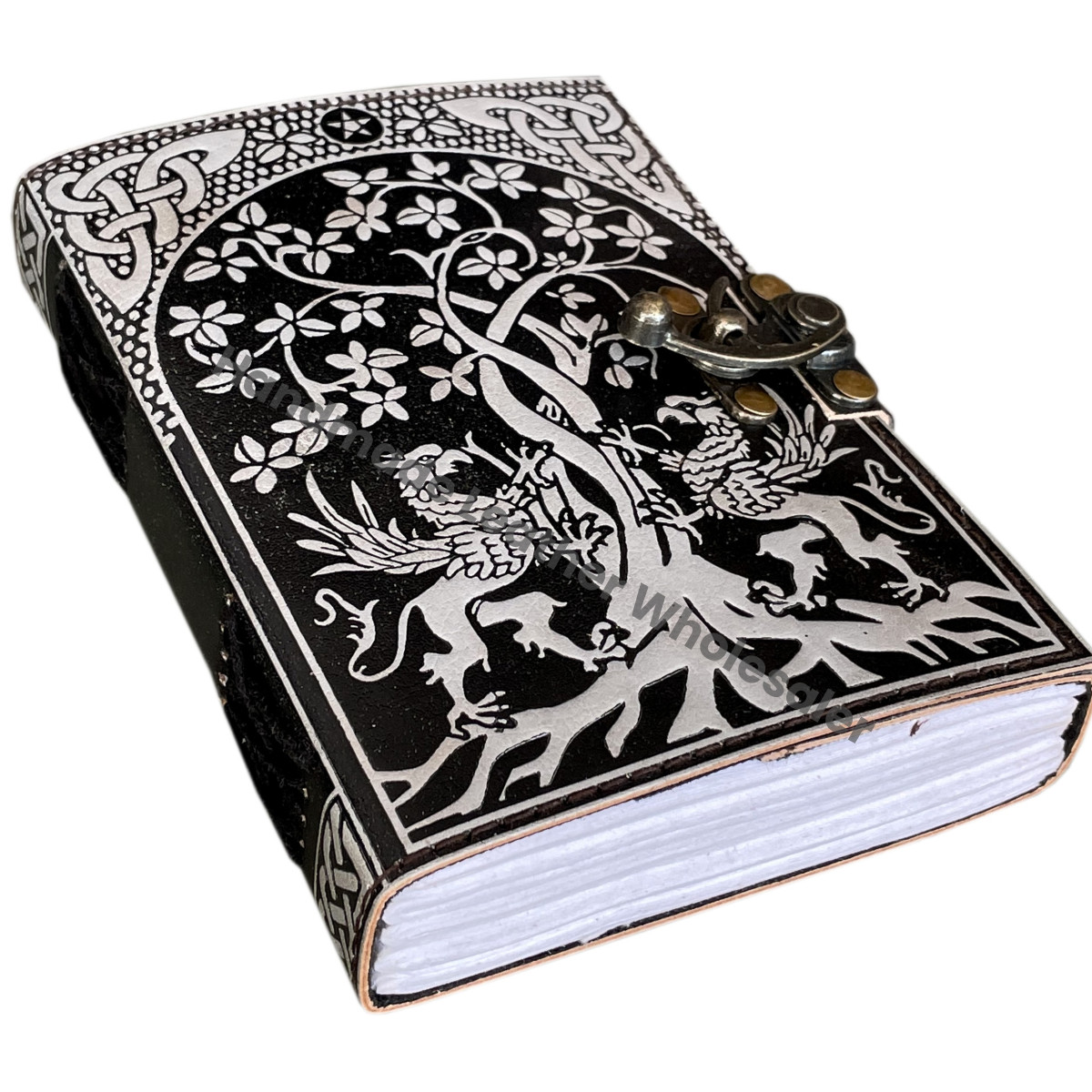 Gratitude Journal Leather Hardcover Spiral Binding Gift Box Unisex Unlined Cotton Paper Journal Notebook