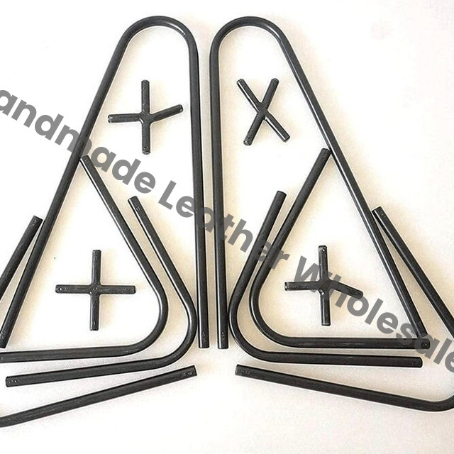 Handcrafted Brown Leather Butterfly Chair, Folding Accent Chair