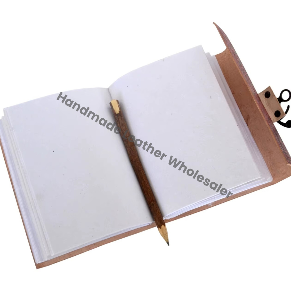 Handmade Black Woman's Large Writing Planner Dream Catcher Leather Journal Thermal Book Spell Sketchbook Supplies for Diary Gift