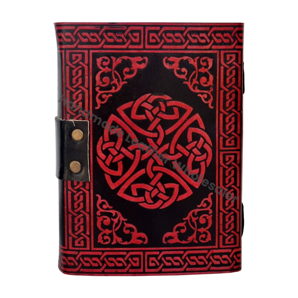 Handmade Black Woman's Large Writing Planner Dream Catcher Leather Journal Thermal Book Spell Sketchbook Supplies for Diary Gift