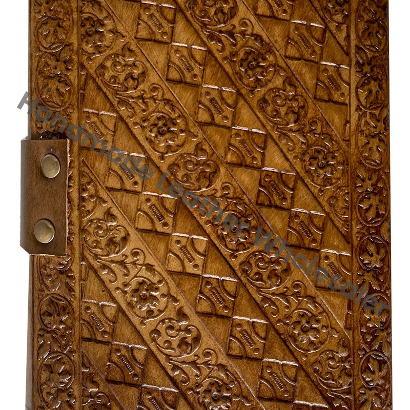 Handmade Buddha Leather Journal Vintage Bound Sketchbook Antique Deckle Edge Old Paper Notebook Leather Journal Writing Note