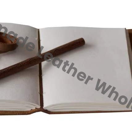 Handmade Embossed Feather with Antique Design Leather Notebook & Sketchbook Journal Eco-friendly Pencil Paper Gift