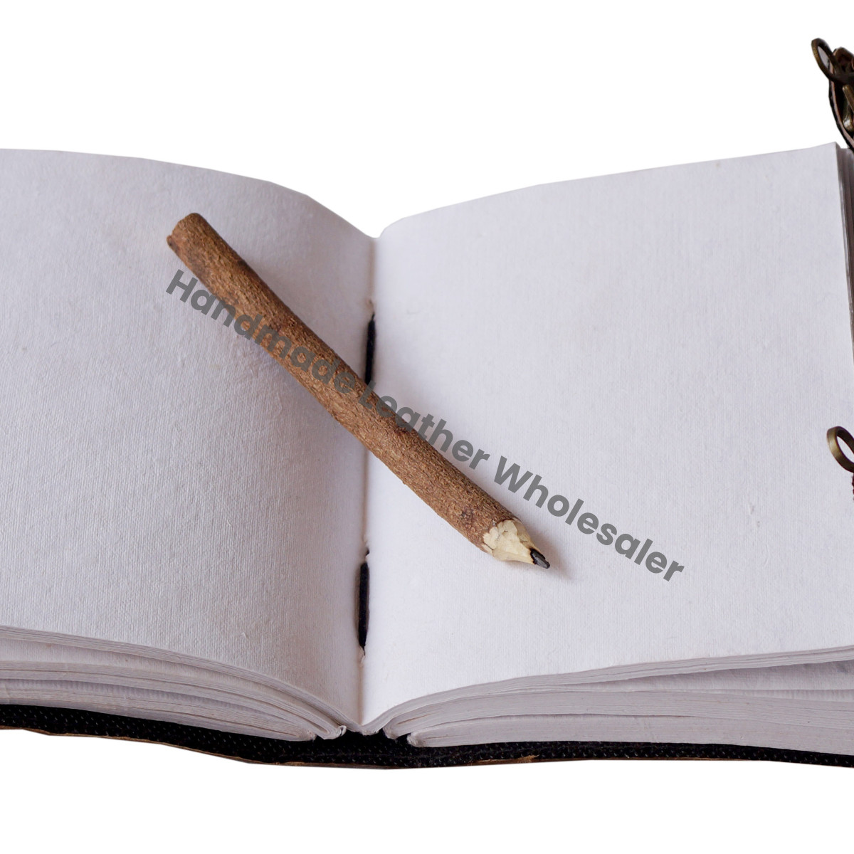 Handmade Embossed Vintage Rose and Leaf Design Spiral Binding Leather Journal & Notebook Gift