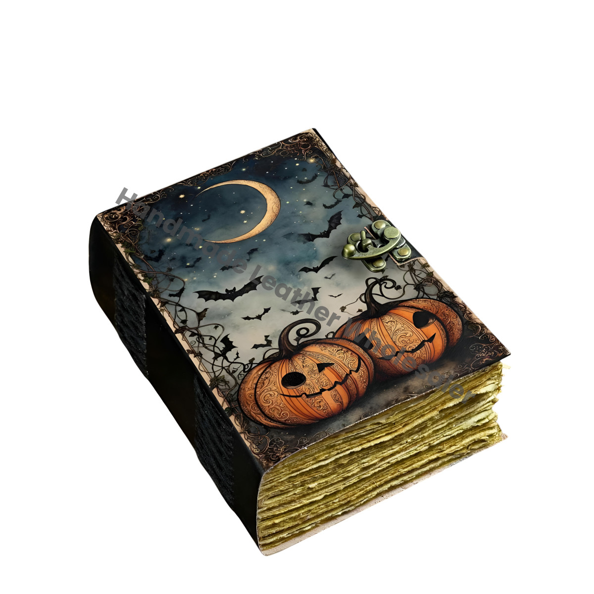 Handmade Halloween Grimoire Journal: Gothic Witchcraft Book of Shadows