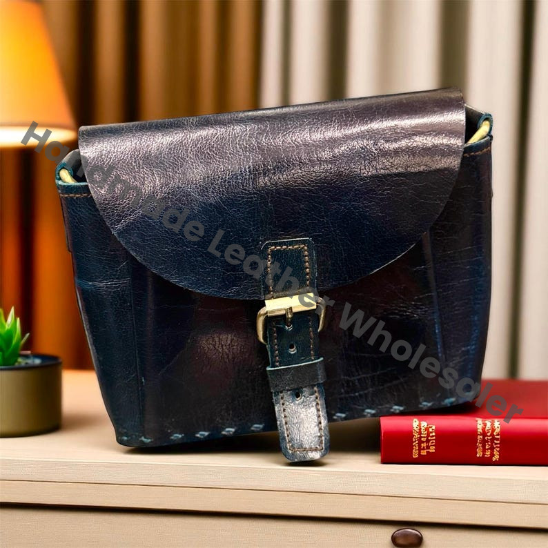 Handmade Leather Crossbody Bag – Boho Fringe Purse with Heart Embossed Design, Vintage Festival Western Gypsy Shoulder Bag, Unique Gift