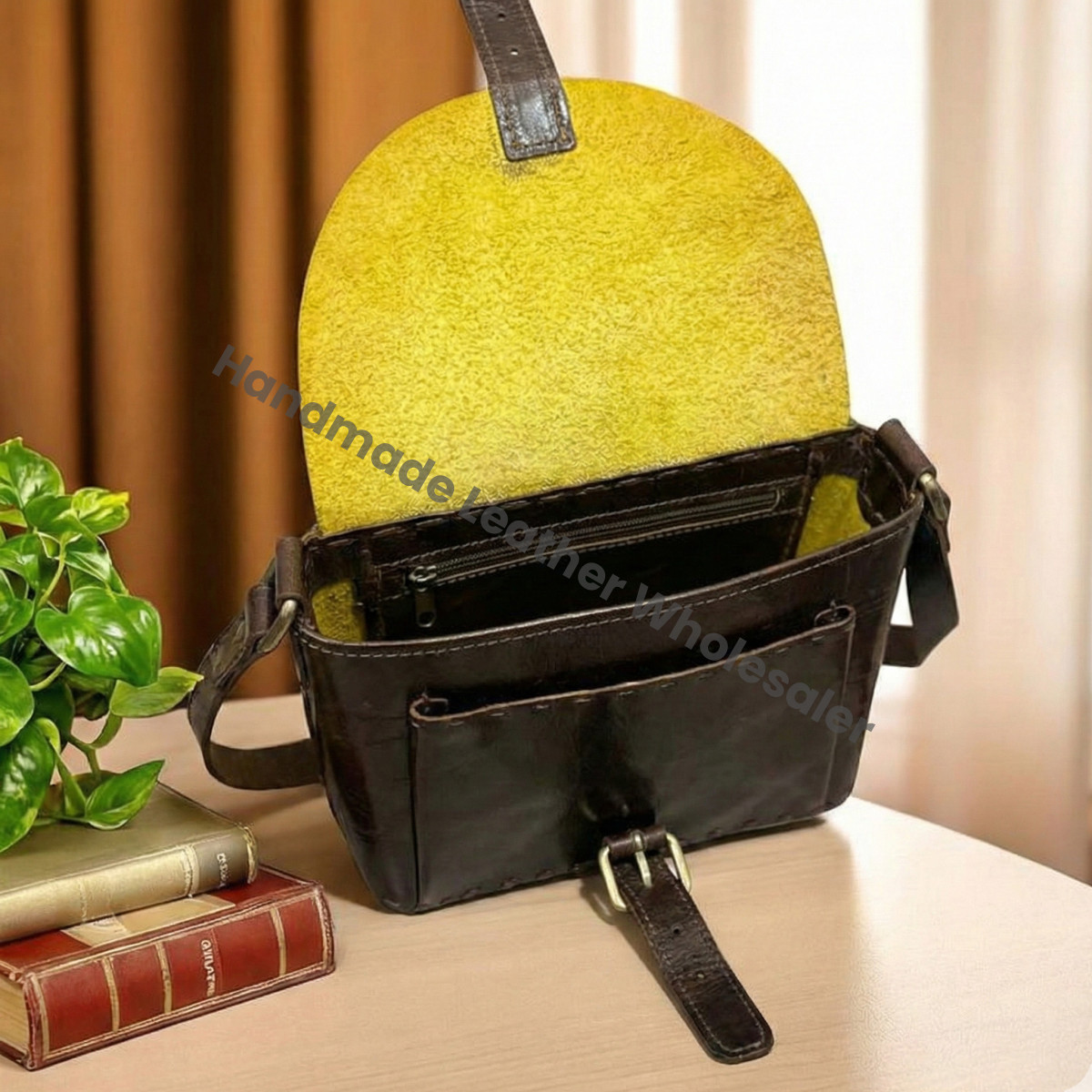 Handmade Leather Crossbody Bag – Boho Fringe Purse with Heart Embossed Design, Vintage Festival Western Gypsy Shoulder Bag, Unique Gift