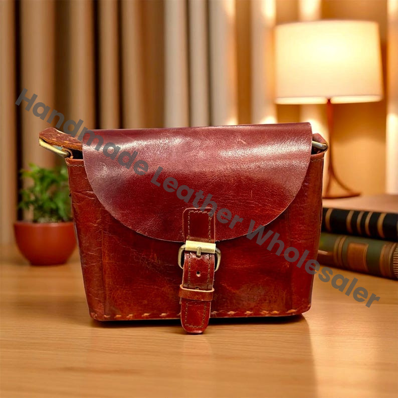 Handmade Leather Crossbody Bag – Boho Fringe Purse with Heart Embossed Design, Vintage Festival Western Gypsy Shoulder Bag, Unique Gift