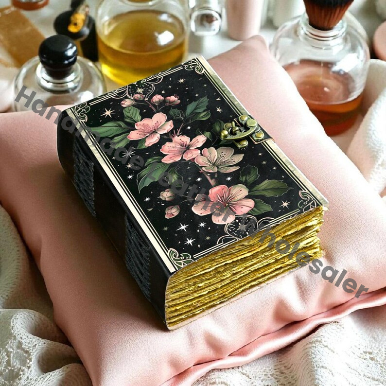 Handmade Leather Grimoire: Book of Shadows, Wiccan Journal