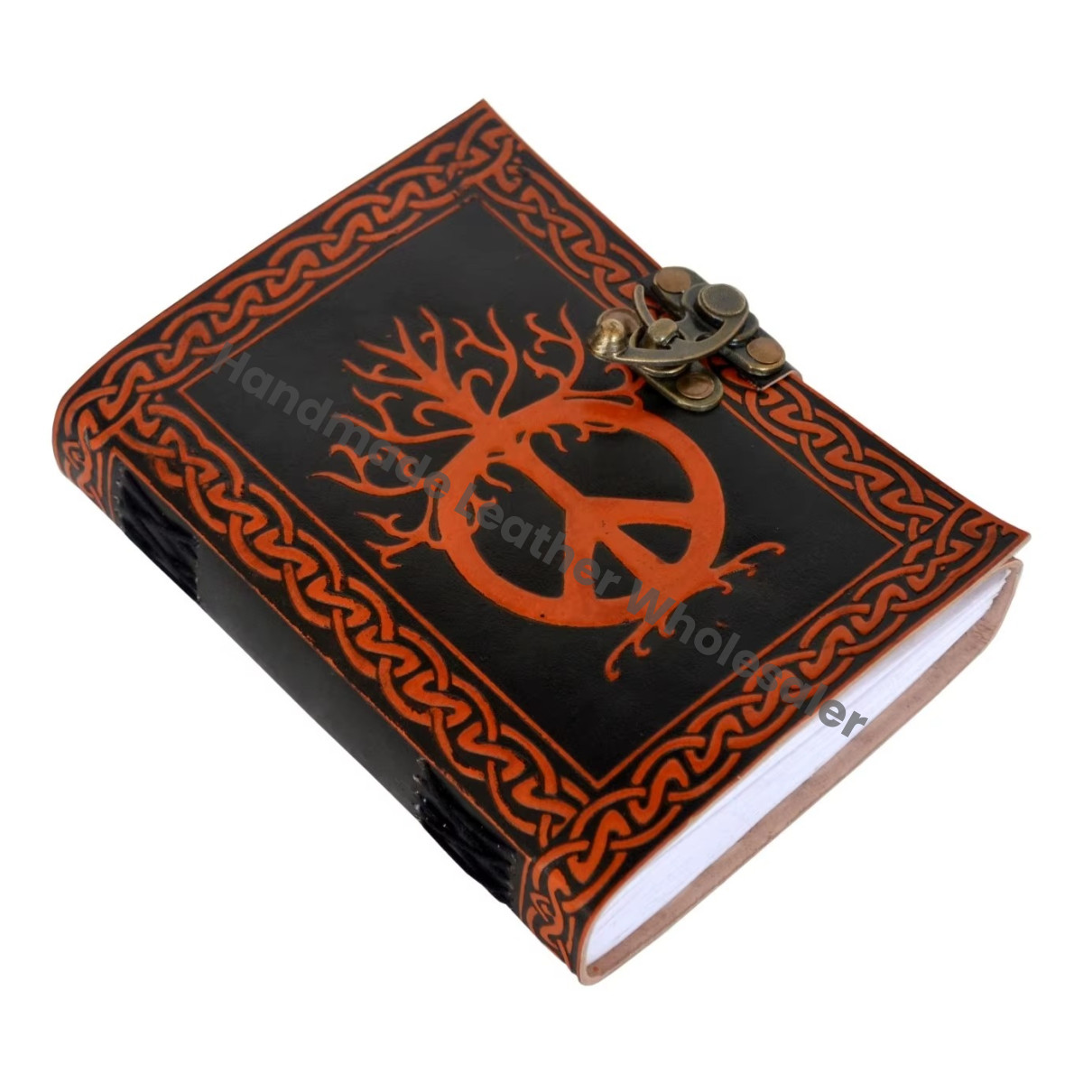 Handmade Leather Hardcover Journal Notebook Personalized Sketchbook Book Shadows Planner Diary Writing Travel Thermal Gift