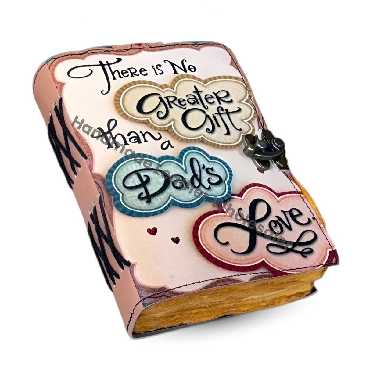 Handmade Leather Journal: Antique Deckle Edge Paper Sketchbook