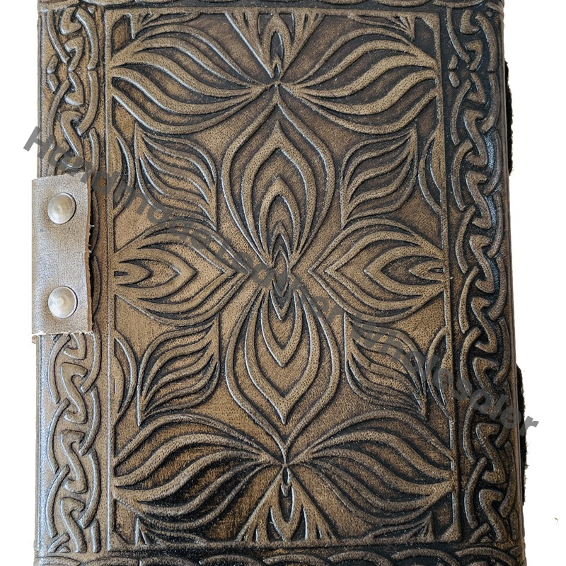 Handmade Leather Journal Book of Shadows Poetry Celtic Knot Personal Organizer Notebook Book Spell Notebooks for Collage Student