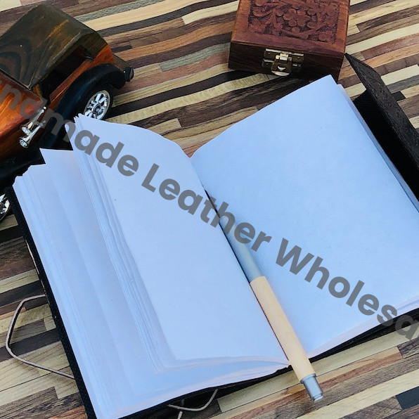 Handmade Leather Journal: Dragon Embossed Book of Shadows