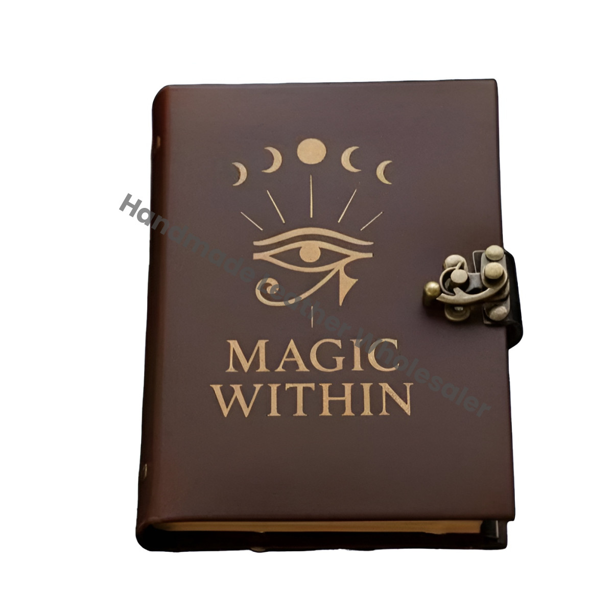 Handmade Leather Journal | Eye of Horus, Witchy Spell Book