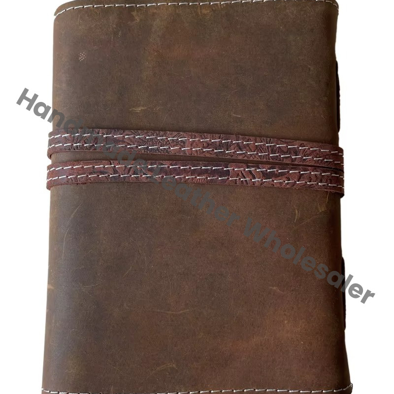 Handmade Leather Journal Soft Garden Flower Blank Vintage Book of Deckle Bound Custom Sketchbook Drawing Travel Planner