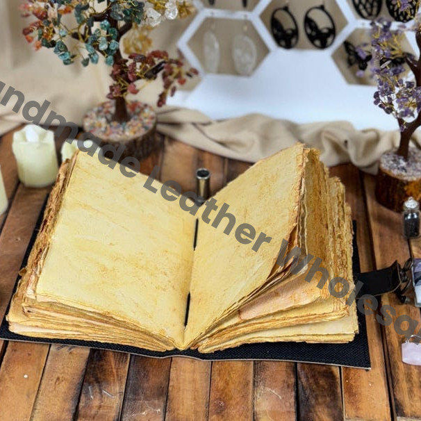 Handmade Leather Journal with Buckle | Vintage Spell Book Grimoire