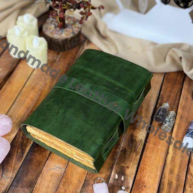 Handmade Leather Journal with Buckle | Vintage Spell Book Grimoire