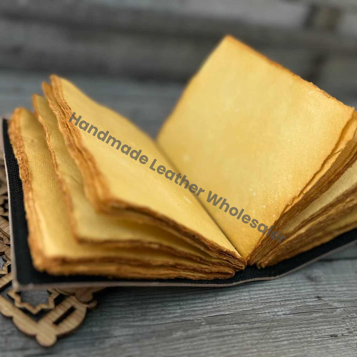 Handmade Leather Owl Journal: Embossed Writing Notebook (7x5 Inches)