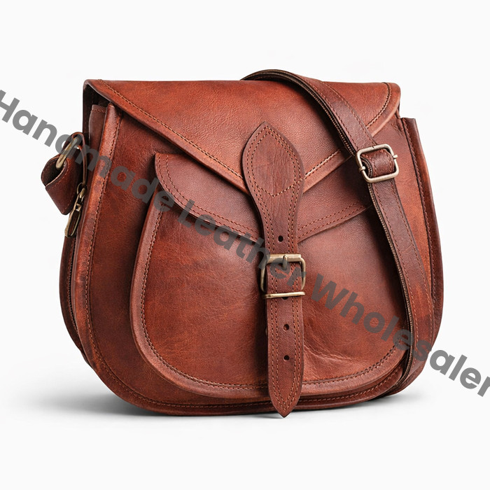 Handmade Leather Saddle Bag: Personalized Crossbody Vintage Purse Women handbag