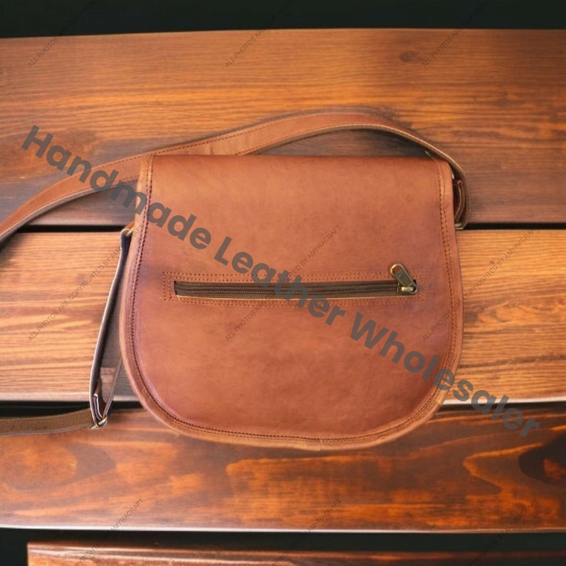 Handmade Leather Saddle Bag: Personalized Crossbody Vintage Purse Women handbag