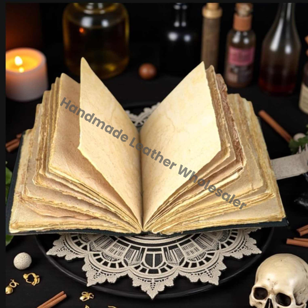 Handmade Leather Tree of Life Journal | Pagan Grimoire, Book of Shadows