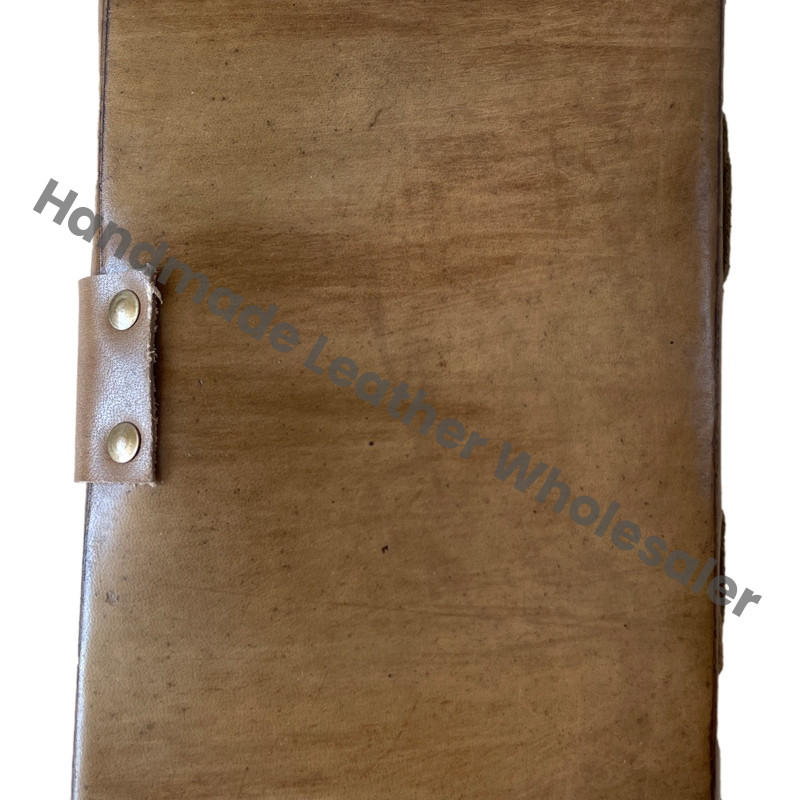 Handmade Medium Five Stone Eye Leather Loose-Leaf Journal Vintage Genuine Charcoal Design Notebook Travel Diary Gift Custom Logo