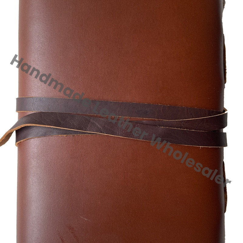 Handmade Medium Vintage Genuine Leather Journal Brown Bound Notebook Travel Diary Sketchbook Drawing Planner Custom Logo Gift