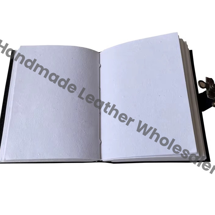 Handmade Old Man Leather Printed Retro Collage Poster Paper Design Cotton Vintage Bound Travel Notebook & Sketchbook planner
