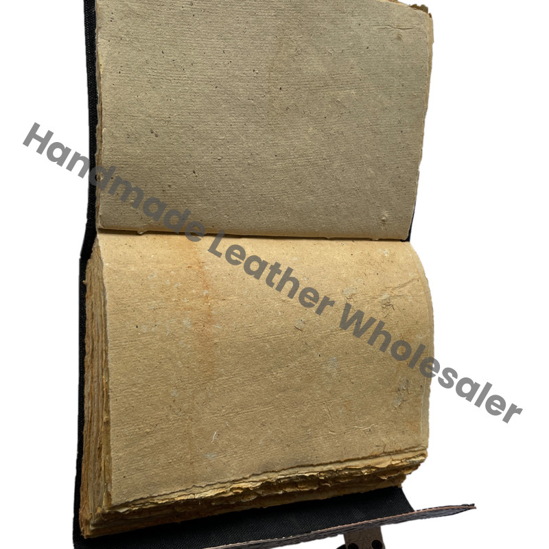 Handmade Pentagram Personal Organizer Leather Journal with Thermal Binding Gift Option-Antique Style Celtic Notebook