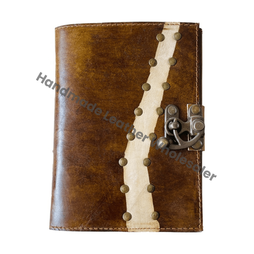 Handmade Personal Organizer Leather Hardcover Notebook Spiral Bound Gift with Custom Logo-Office Journal for Travel and Writing