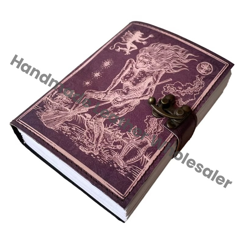 Handmade Printed Leather Address Book Gift Vintage Classic Design Travel Sketchbook Bound Paper Notebook or Sketch Book