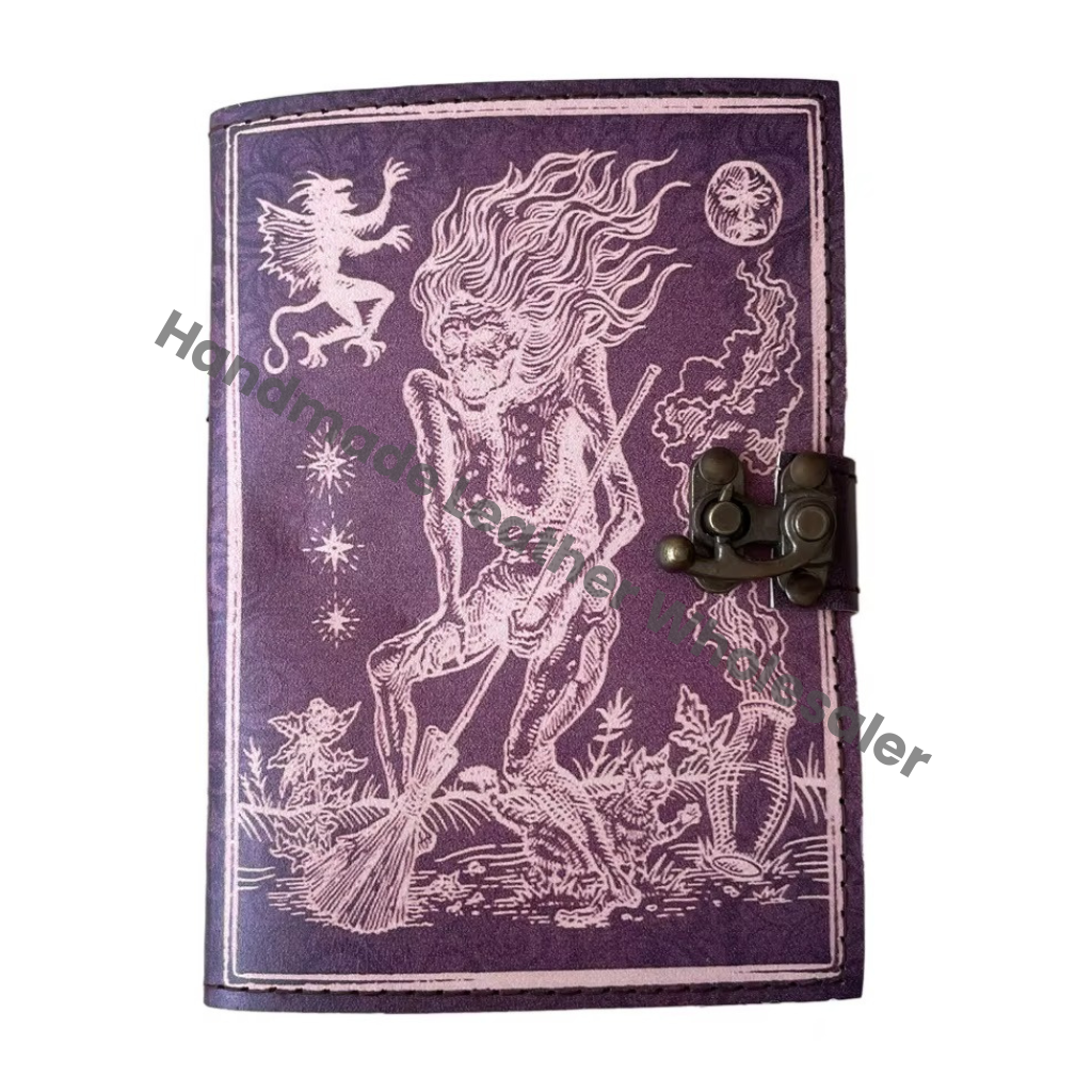 Handmade Printed Leather Address Book Gift Vintage Classic Design Travel Sketchbook Bound Paper Notebook or Sketch Book